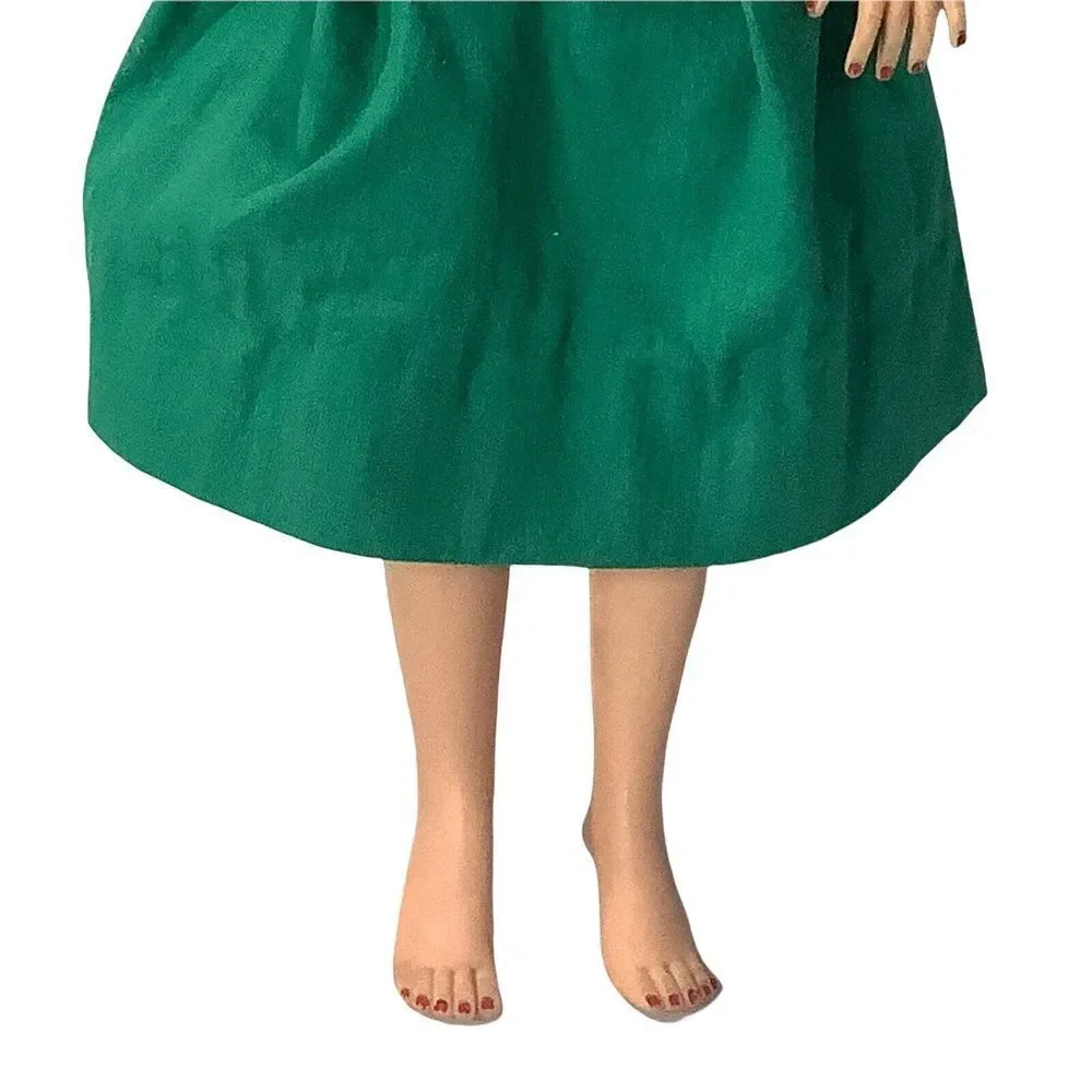 Vtg Deluxe  Reading Candy Fashion Doll VT-18 Green Dress Messy Hair 1958‎